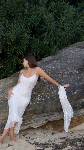 IVORY SPOTS SCARF