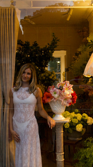 WHITE LACE FRANKIE DRESS