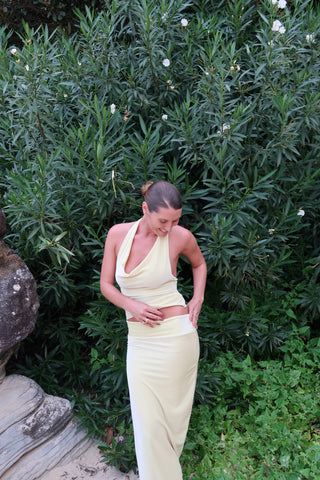 LEMON MARTINI MAXI SKIRT