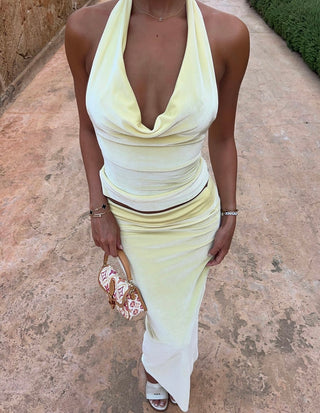 LEMON MARTINI MAXI SKIRT