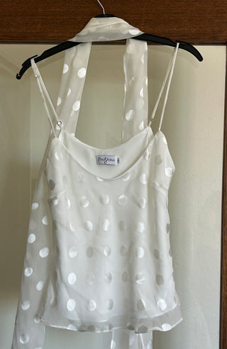 IVORY SPOTS SADIE TOP