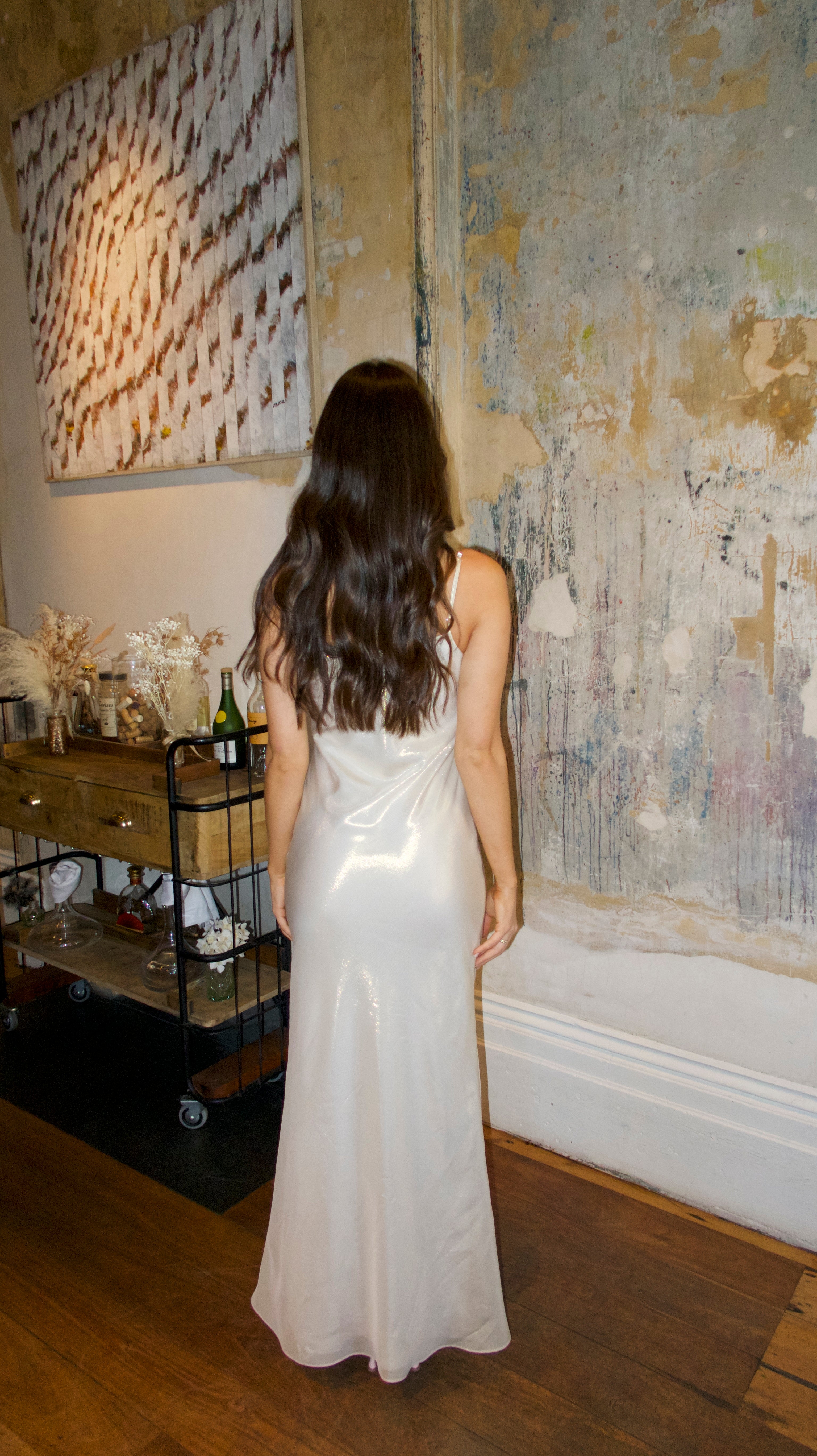 lame silk dress Infinite Rope Dress Midnight Gold Silk Lame {Made to Order}