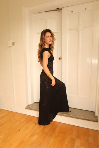 BLACK BUTTERFLY LACE FRANKIE DRESS
