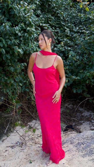 PINK PANSY SADIE SLIP DRESS