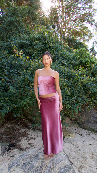 ROSE MARTINI MAXI SKIRT