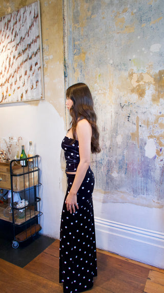 SPOTS MARTINI MAXI SKIRT
