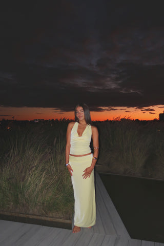 LEMON MARTINI MAXI SKIRT